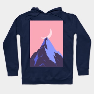 Dreamy mountaintop illustration Hoodie